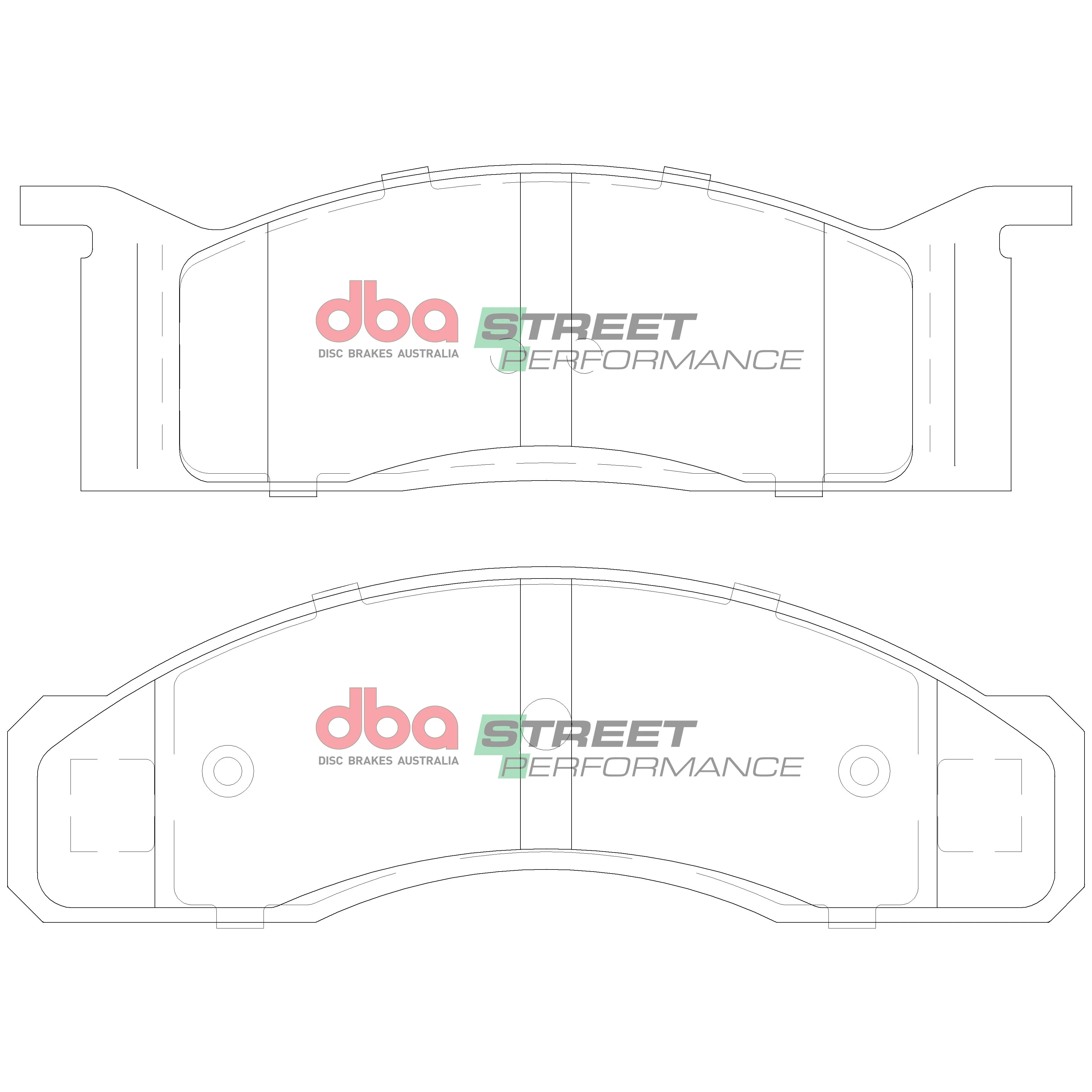 1970-1971 Ford Ranchero & More | DBA SP Street Series Brake Pads [Front] | DB1807SP - Image 5