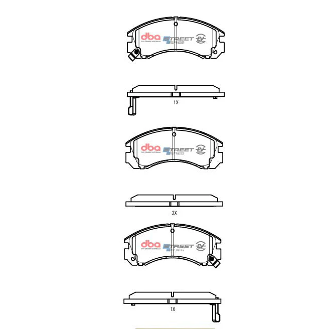 1998-2004 Mitsubishi Montero Sport & More | DBA SSEV Street Series Brake Pads [Front] | DB1223SSEV - Image 5