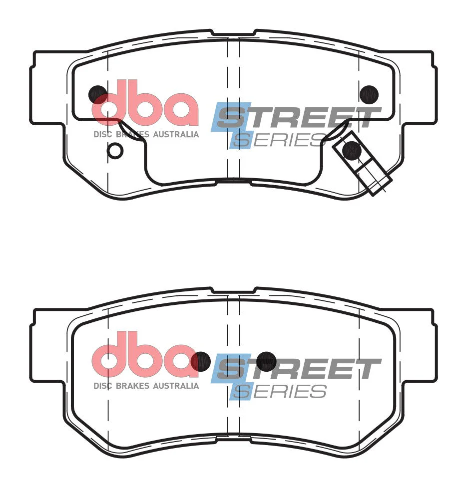 2001-2010 Kia Optima & More | DBA SS Street Series Brake Pads [Rear] | DB1451SS - Image 5