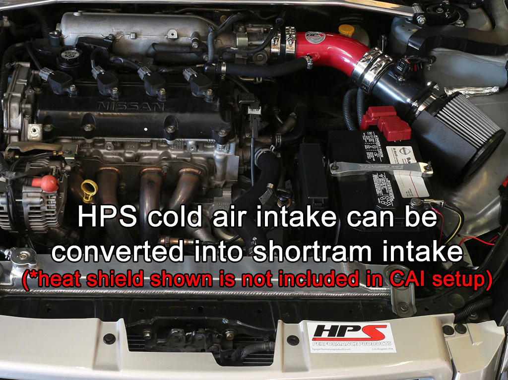 HPS Red Cold Air Intake for 2002-2006 Nissan Altima 2.5L 4Cyl - Image 3