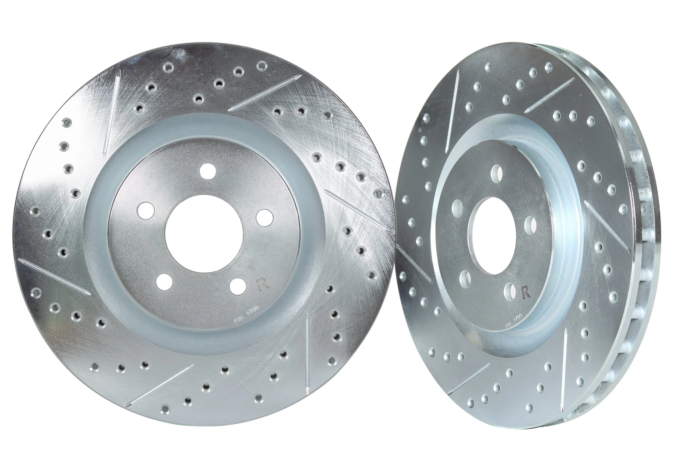 2003-02/2005 Nissan Titan Front Cross Drilled & Slotted 1-Pc Rotors (Set of 2) - NIS81014 - Image 2
