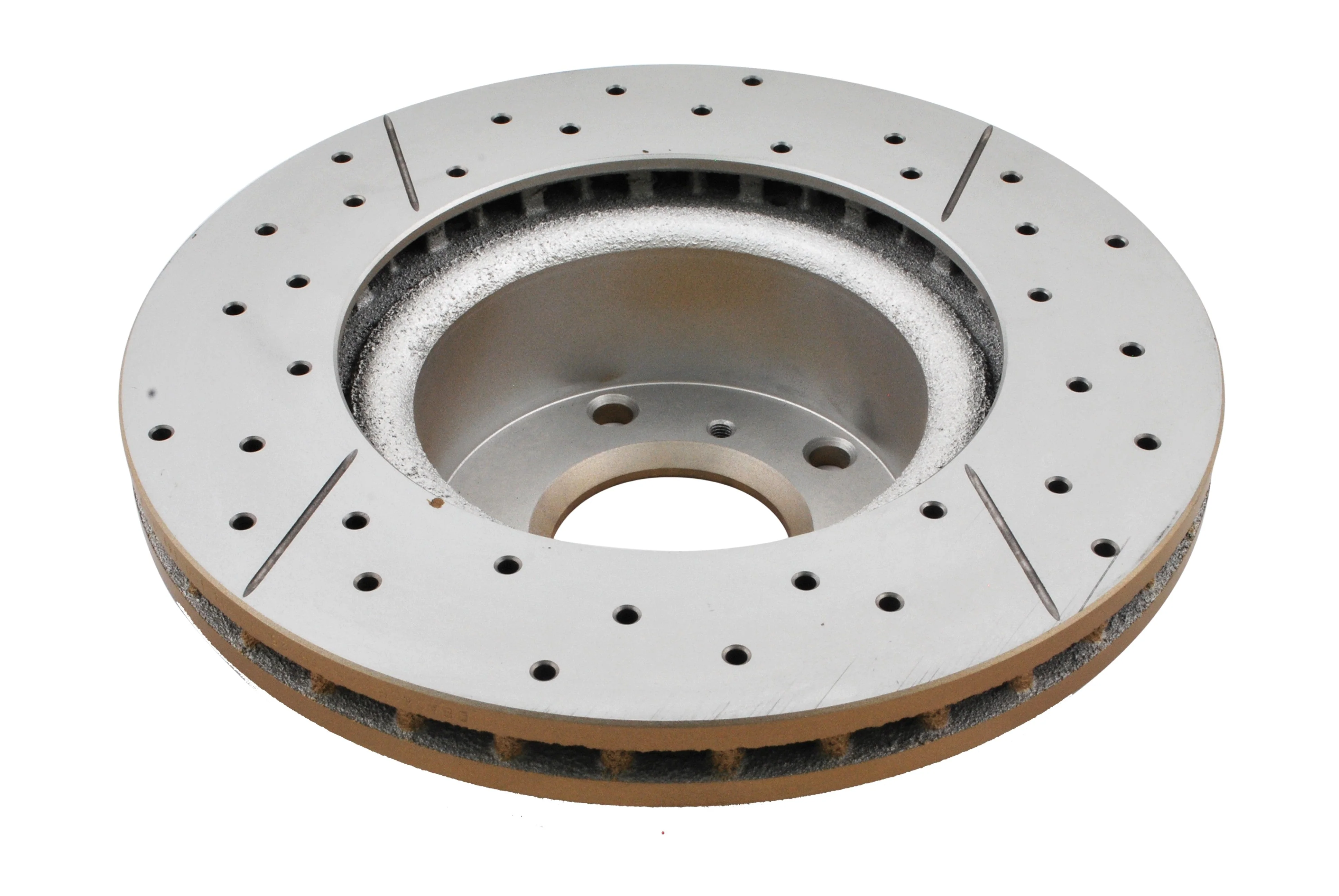 2004 Pontiac GTO | DBA Street Series Gold Cross-Drilled/Slotted Brake Rotor [Front] | DBA040X - Image 3