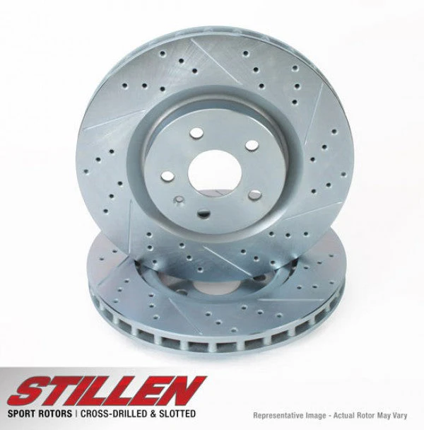 2005-08 Infiniti G35/ 2006-08 Nissan 350Z/ 2009-21 Nissan 370Z Cross Drilled & Slotted 1-Pc Sport Rotors (Set of 4) - NIS91004 - Image 3