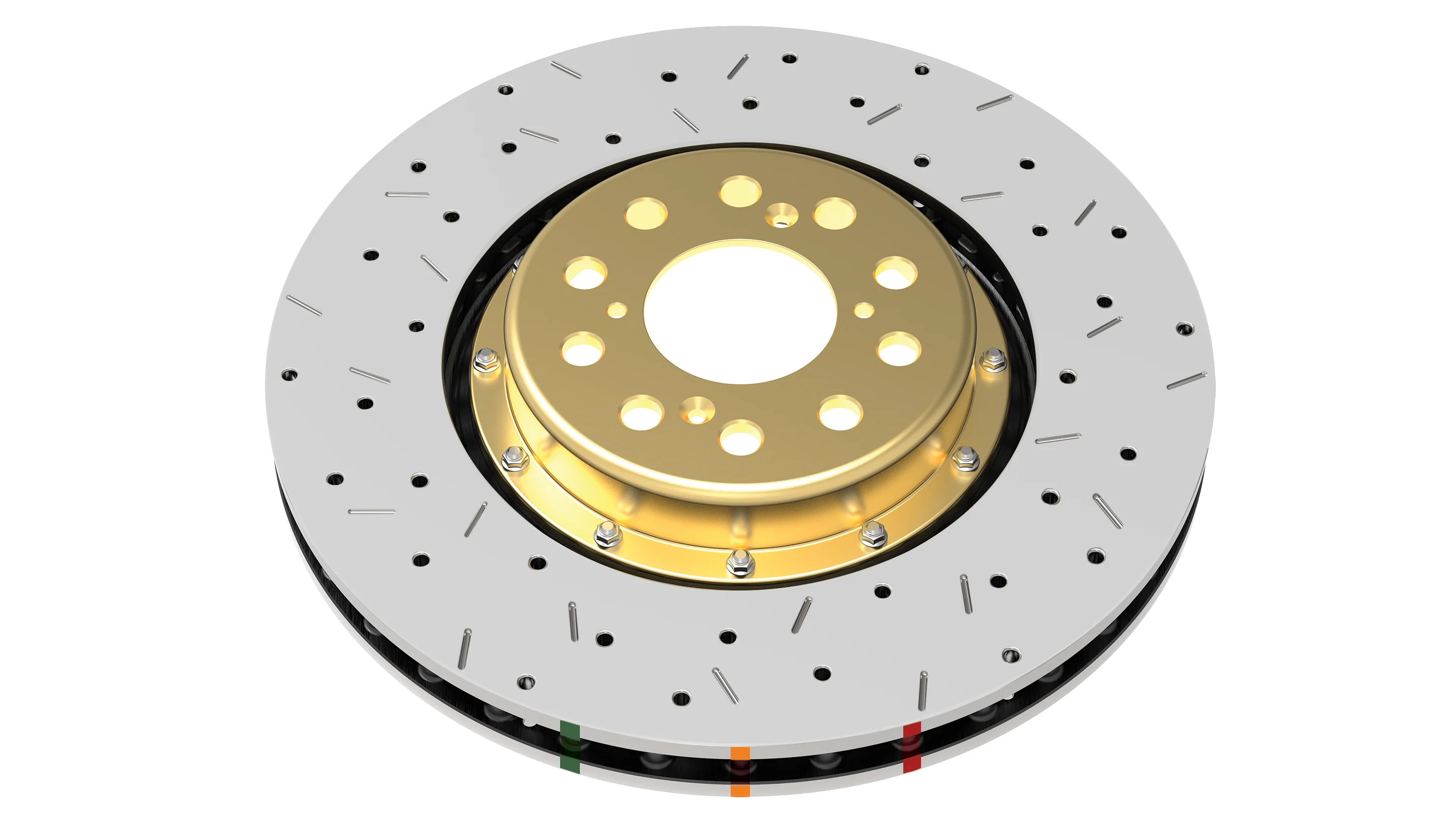 2005-2006 Pontiac GTO | DBA 5000 Series Fully Assembled 2-Piece X2 Cross-Drilled/Slotted Brake Rotor [Front] | DBA52020BLKXS - Image 5