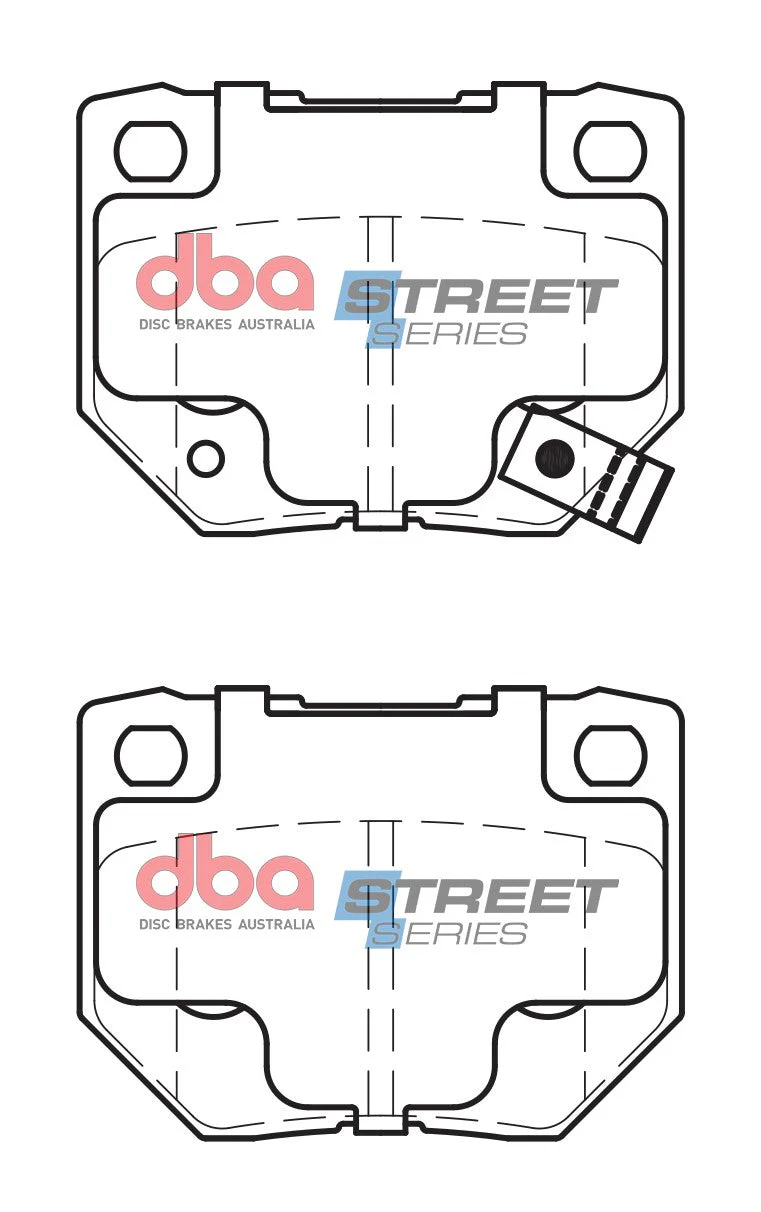 2006-2007 Subaru Impreza | DBA SS Street Series Brake Pads [Rear] | DB1220SS - Image 5