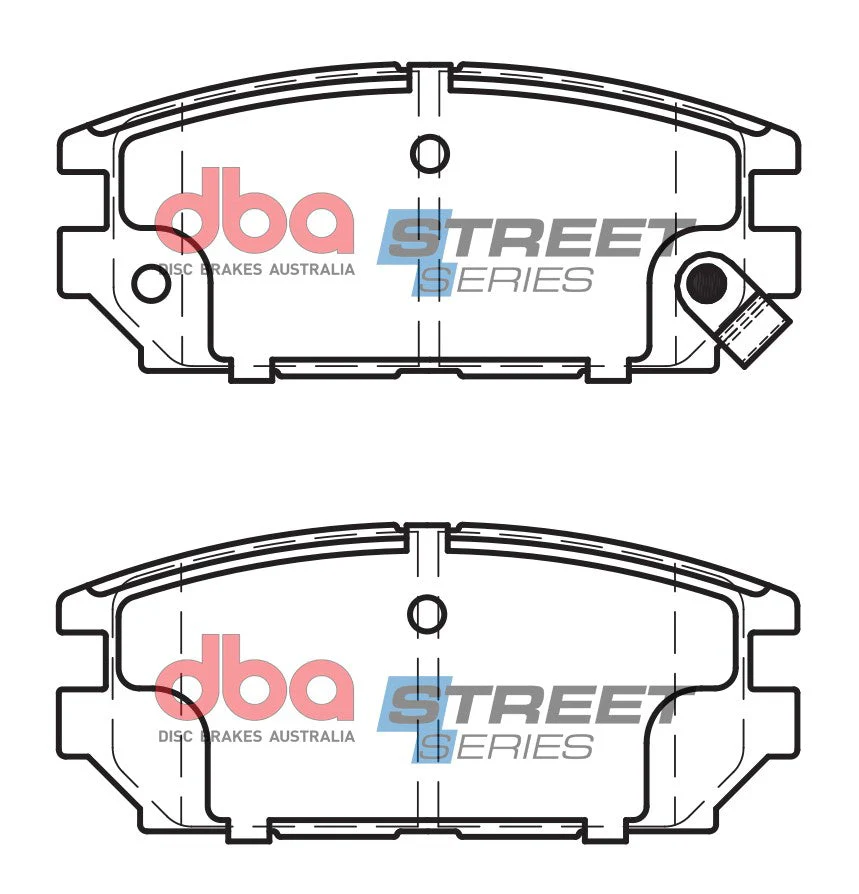 2006-2010 Mitsubishi Eclipse & More | DBA SS Street Series Brake Pads [Rear] | DB1238SS - Image 5