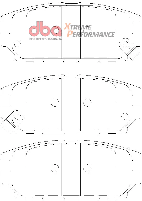 2006-2010 Mitsubishi Eclipse & More | DBA XP Street Series Brake Pads [Rear] | DB1238XP - Image 5