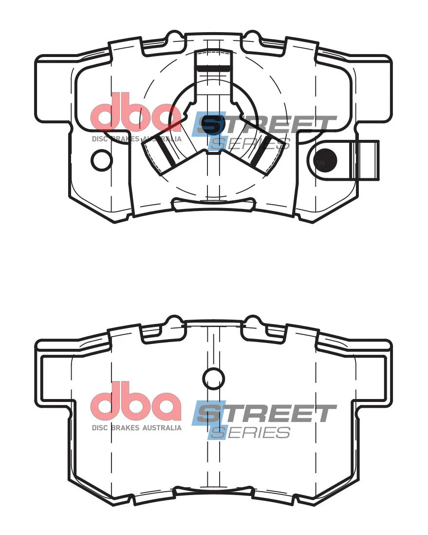 2007-2012 Acura RDX & More | DBA SS Street Series Brake Pads [Rear] | DB1728SS - Image 5