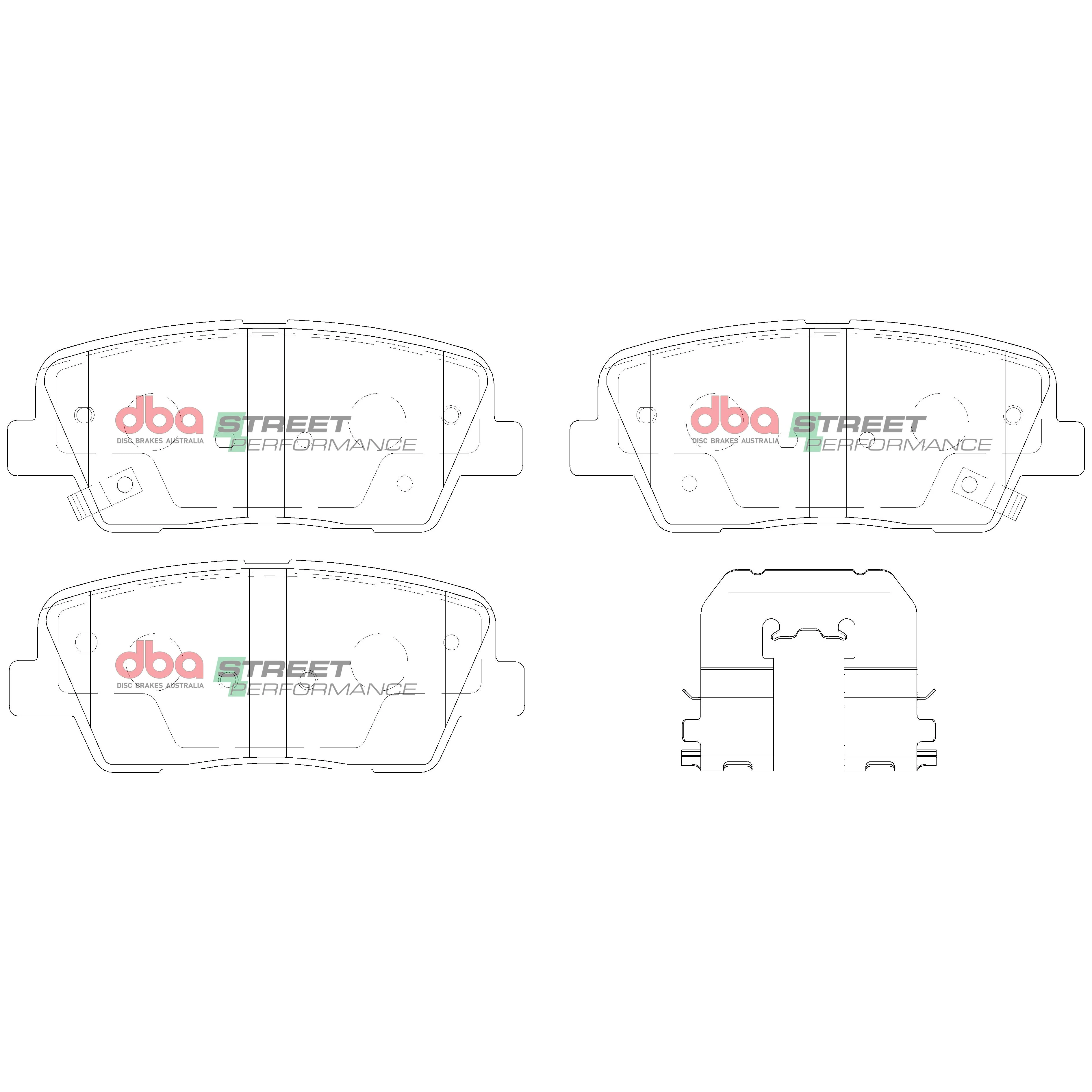 2007-2012 Kia Sedona & More | DBA SP Street Series Brake Pads [Rear] | DB2178SP - Image 5