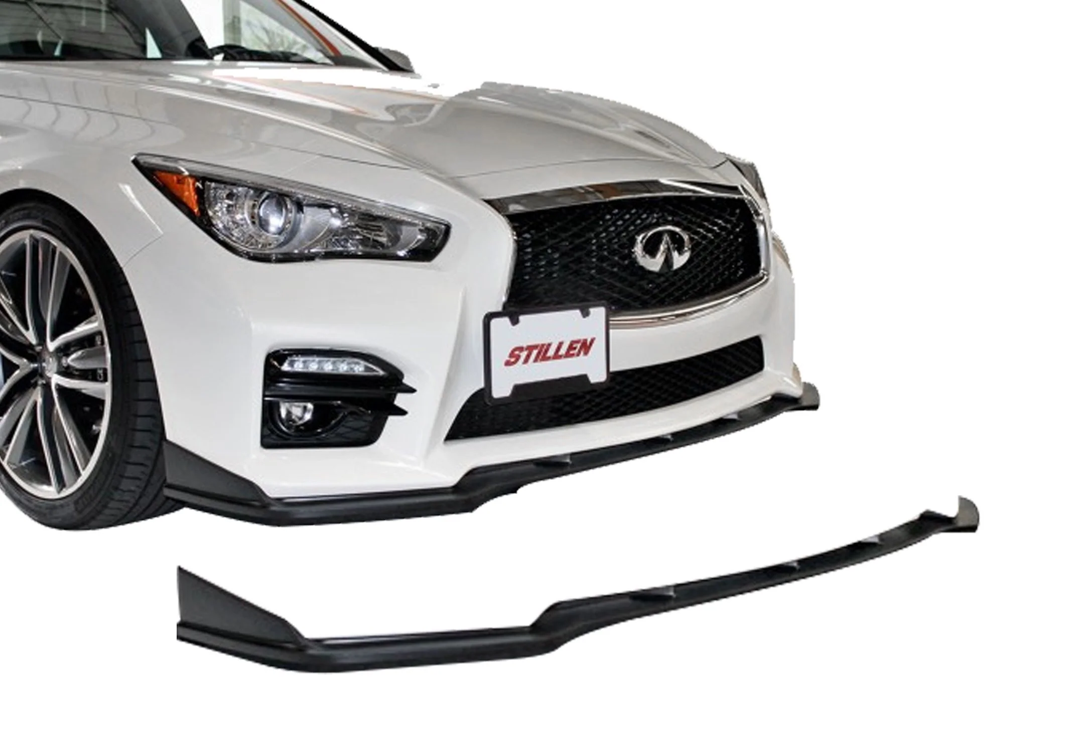 2014-2017 Infiniti Q50 Sport - STILLEN Front Splitter  [Unfinished] - KB11225UF
