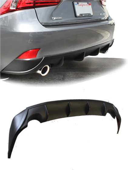 2014-2016 Lexus IS250, IS350 - STILLEN Rear Diffuser [Matte Black] - KB31002MB