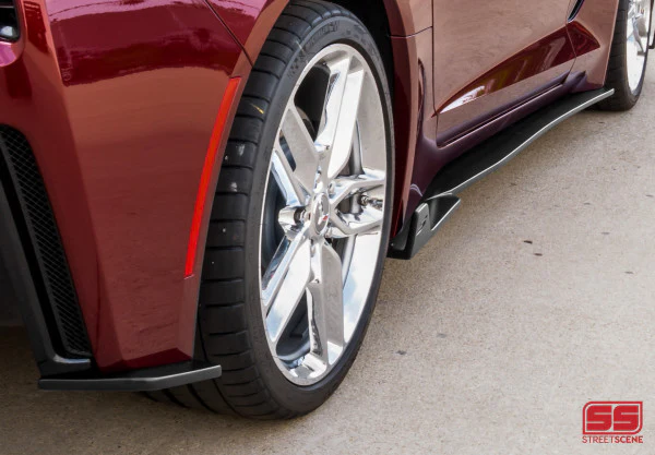 STREET SCENE 2014-2019 CORVETTE C7 GROUND EFFECTS KIT SKU# 950-70624 Matte Black - Image 11