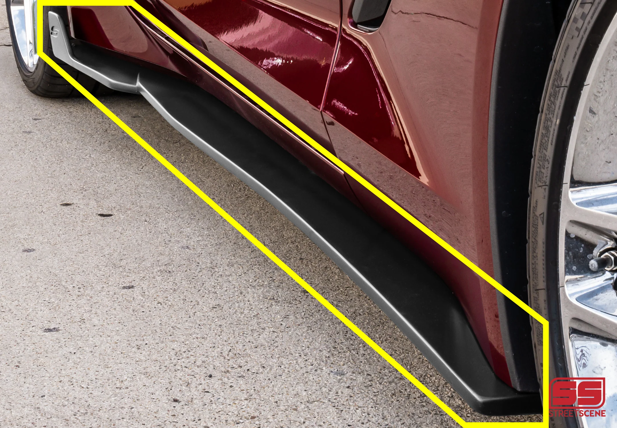 STREET SCENE 2014-2019 CORVETTE C7 GROUND EFFECTS KIT SKU# 950-70624 Matte Black - Image 5
