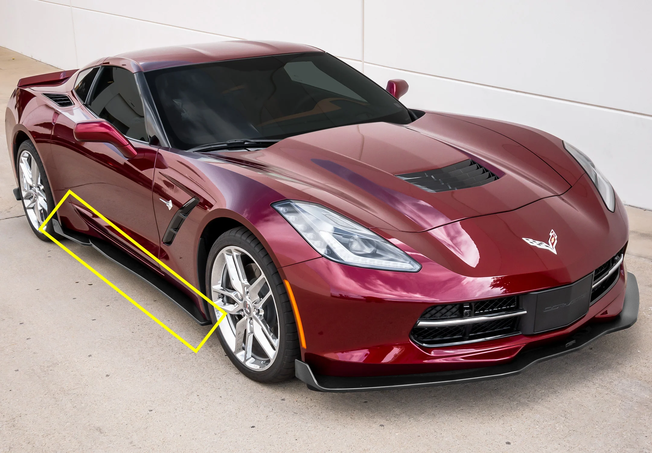 STREET SCENE 2014-2019 CORVETTE C7 SIDE SKIRT SKU# 950-70621 - Image 5