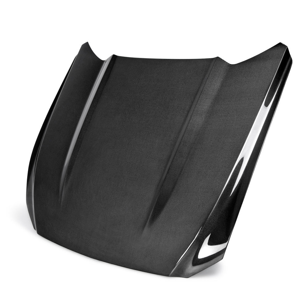 2015-2017 Ford Mustang Eco Boost/V6 Type-OE Double Sided Hood - Anderson Composites - AC-HD15FDMUEB-OE-DS