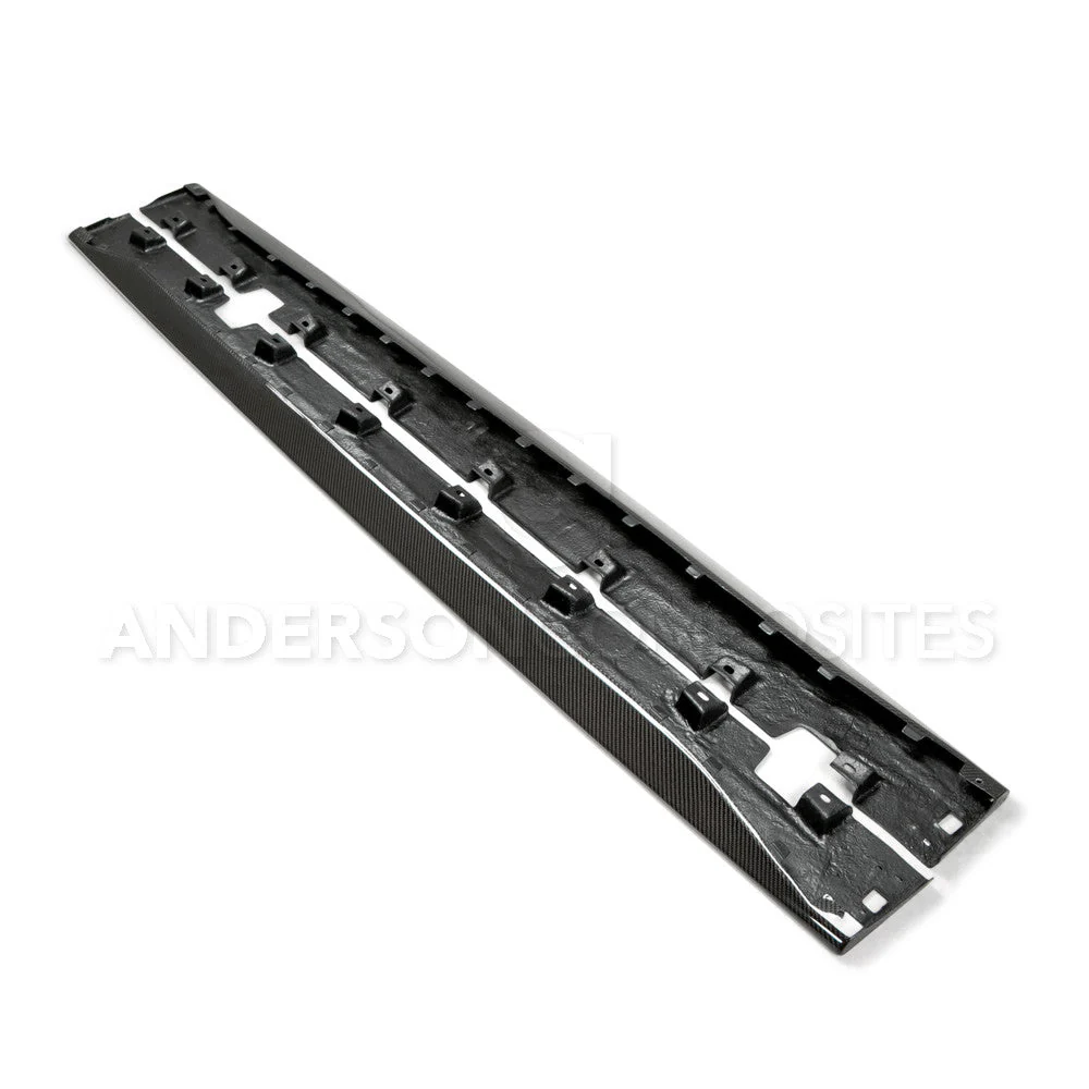 2015-2023 Ford Mustang Type-OE Rocker Panel Splitters- Anderson Composites - AC-SS15FDMU-AO