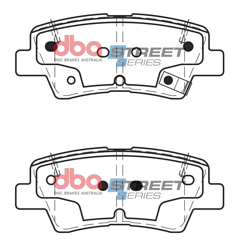 2017-2018 Kia Rio & More | DBA SS Street Series Brake Pads [Rear] | DB2076SS - Image 5