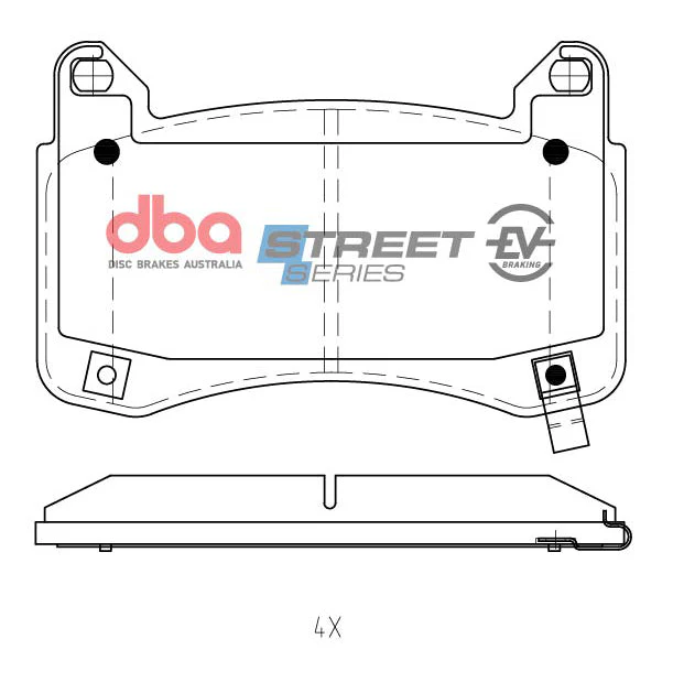 2017-2018 Tesla 3 & More | DBA SSEV Street Series Brake Pads [Front] | DB15160SSEV - Image 5
