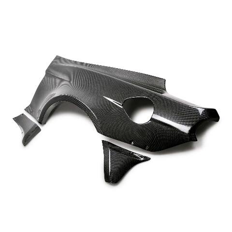 2017-2023 Ford Mustang JTP 10-Piece Carbon Fiber Wide Fenders & Wide Quarters  - Anderson Composites - AC-18MUWBC - Image 2