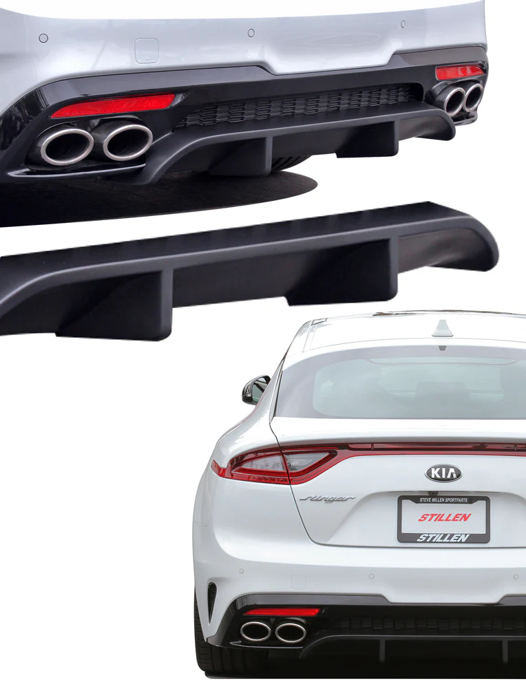 2018-2021 Kia Stinger GT (AWD/RWD 3.3TT) - STILLEN Rear Diffuser [Matte Black] - KB26002MB
