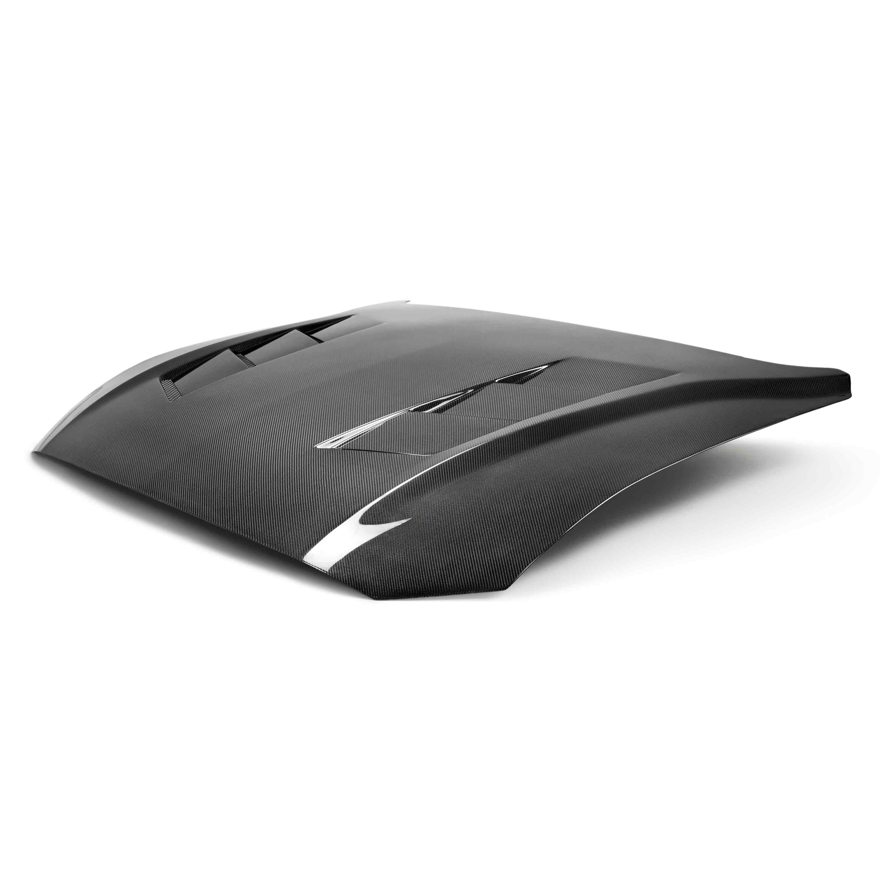 2015-2023 Ford Mustang Type-SA Heat Extractor Double Sided Hood - Anderson Composites - AC-HD18FDMU-SA-DS - Image 2
