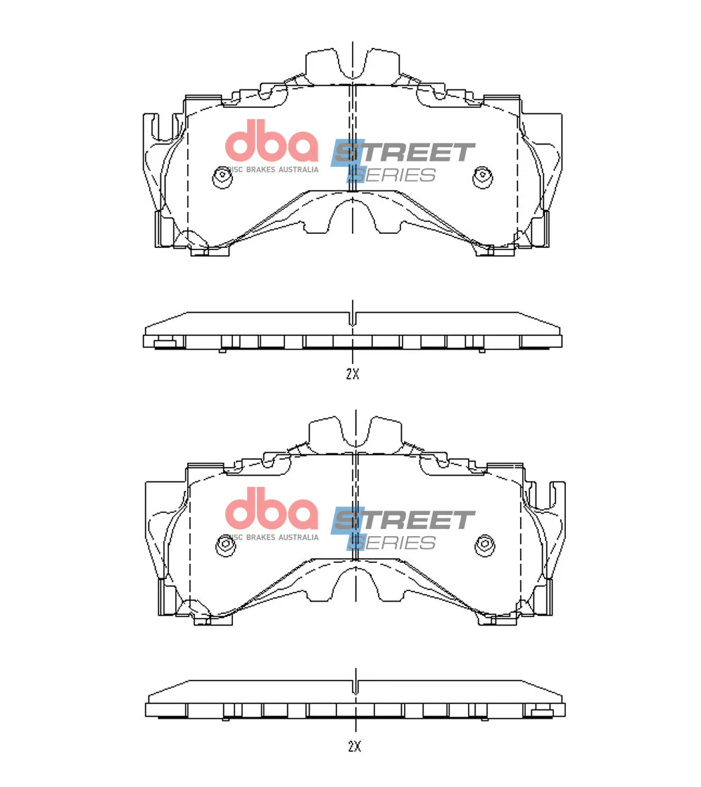 2019-2021 Lexus LS500h & More | DBA SS Street Series Brake Pads [Front] | DB15150SS - Image 5