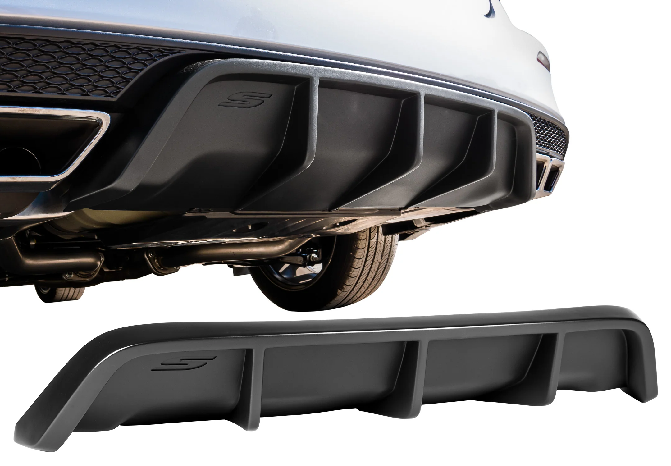 2019-2021 Nissan Maxima - STILLEN Rear Diffuser [Unpainted] - KB12846