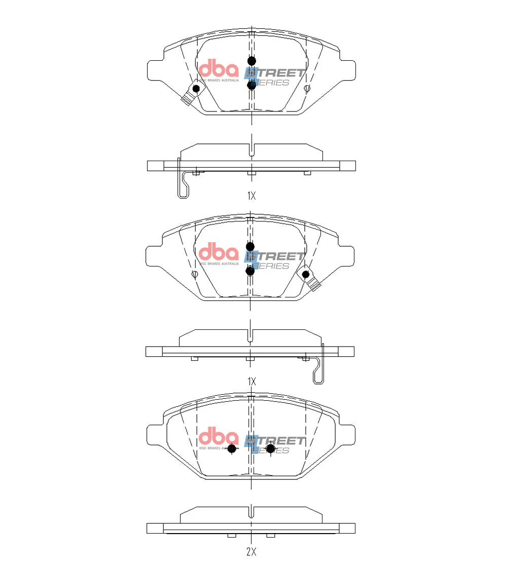 2020-2021 Chevrolet Spark & More | DBA SS Street Series Brake Pads [Front] | DB15140SS - Image 5
