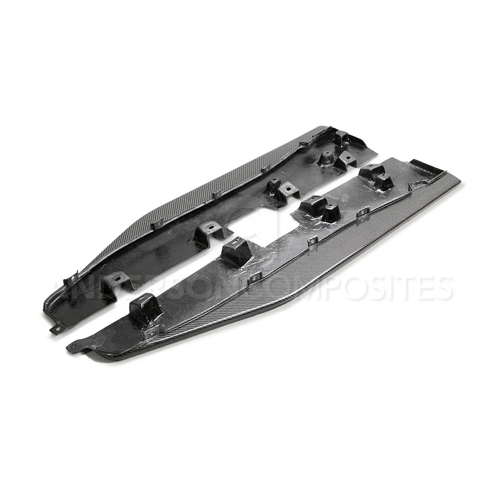 2020-2022 Ford Mustang Shelby GT500 Rocker Panel Splitters- Anderson Composites - AC-SS20FDMU500