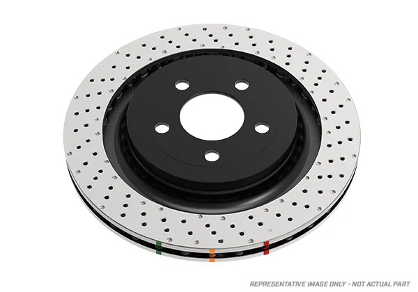 2020-2021 Kia Stinger | DBA 4000 Series Cross-Drilled/Dimpled [Front] | DBA43340XD