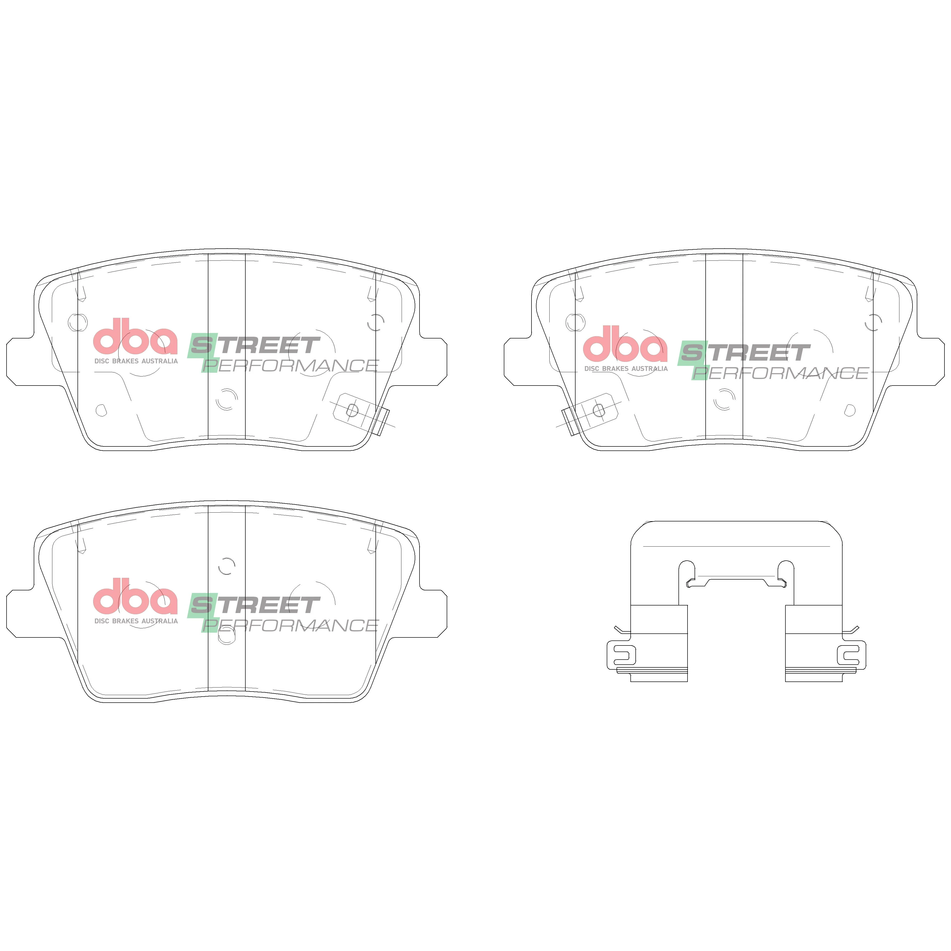 2022 Hyundai Veloster N | DBA SP Street Series Brake Pads [Rear] | DB15013SP - Image 5