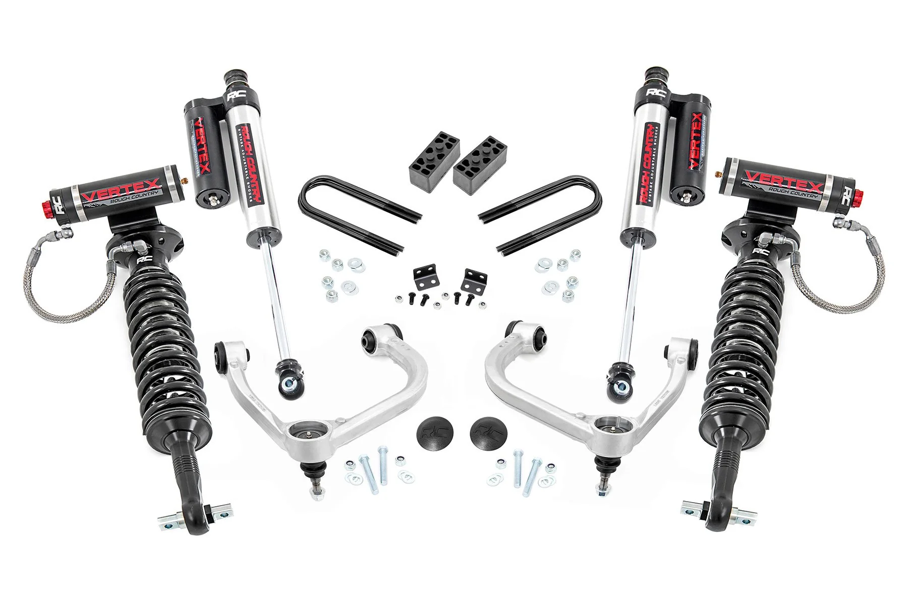 3 Inch Lift Kit | Fabbed UCA | Vertex | Ford F-150 4WD | 2021-2022 | Rough Country | 41450