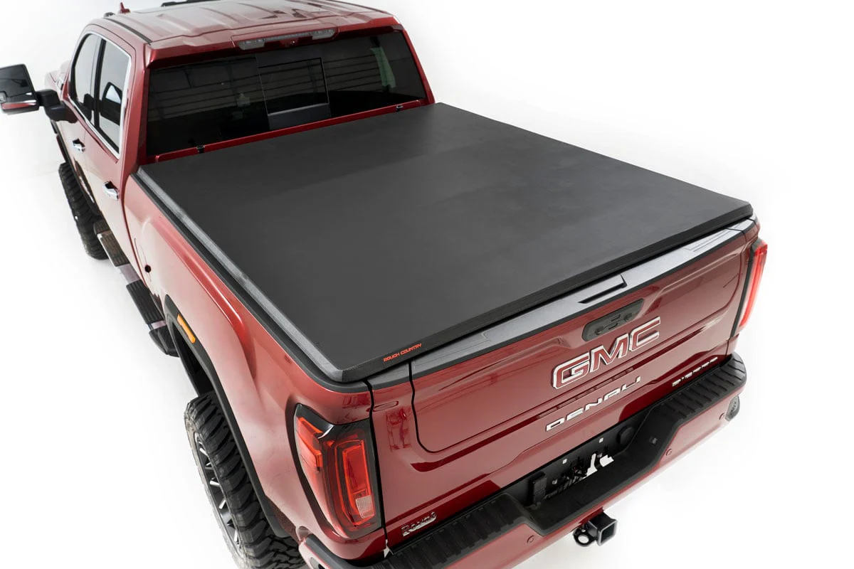 Bed Cover | Tri Fold | Soft | 6'7" Bed | Chevrolet Silverado/GMC Sierra 2500HD | 2020-2022 | Rough Country | 41120690A - Image 2
