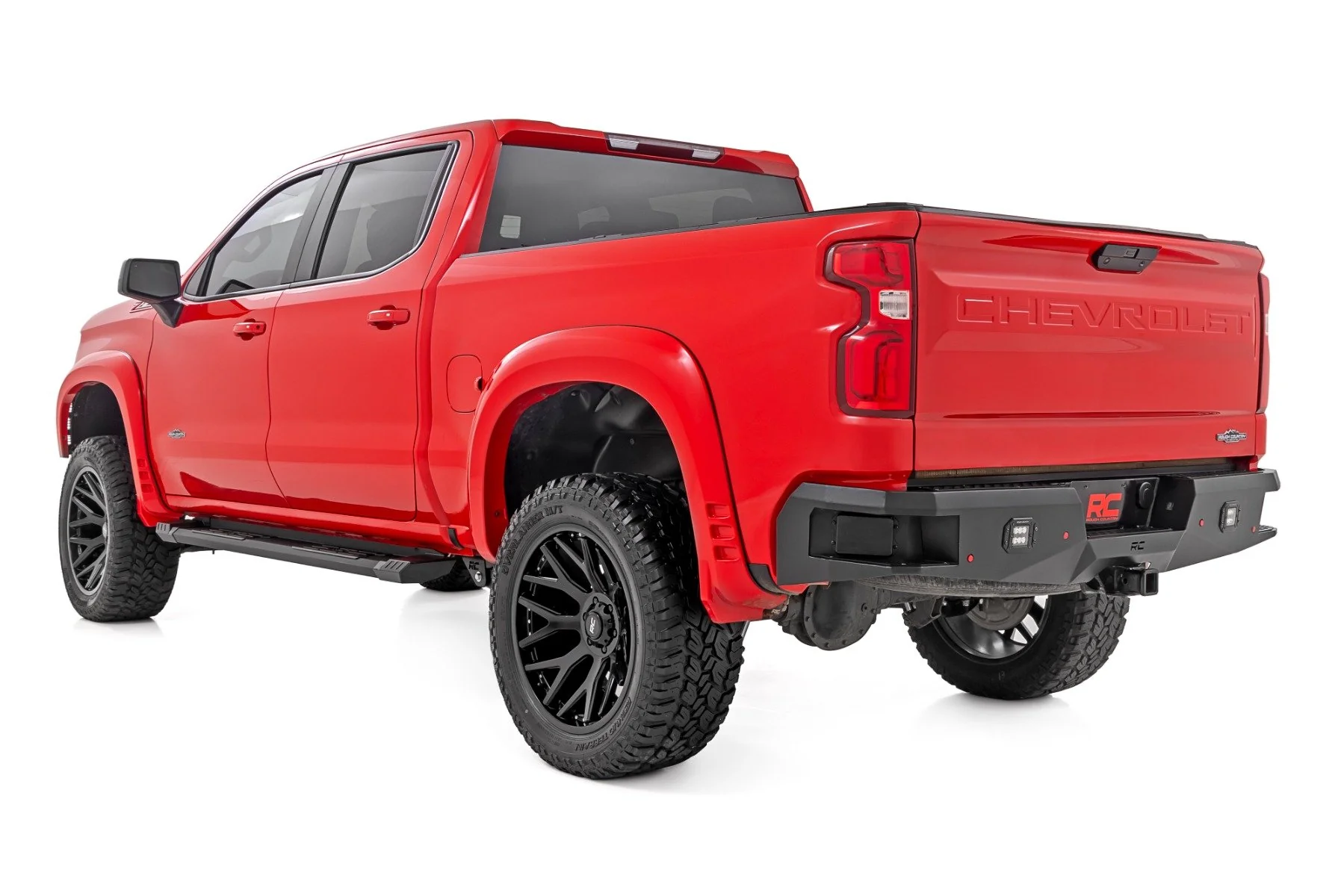 HD2 Running Boards | Crew Cab | Chevrolet Silverado/GMC Sierra 1500/2500HD | 2019-2022 | Rough Country | SRB01900B - Image 3