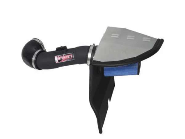 2010-2011 Chevy Camaro V6 PowerFlow Cold Air Intake System - Wrinkle Black w/Enclosed Air Box | Injen - PF7011WB