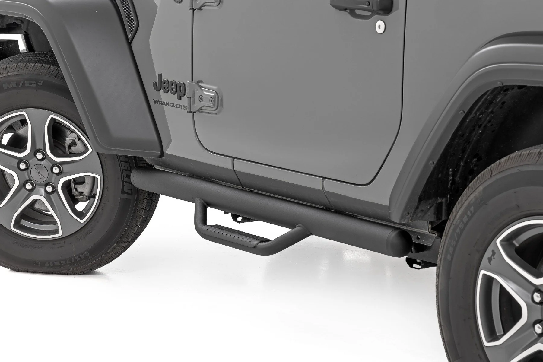 Nerf Steps | Full Length | 2 Door | Jeep Wrangler JL 4WD | 2018-2021 | Rough Country | RCJ1846B