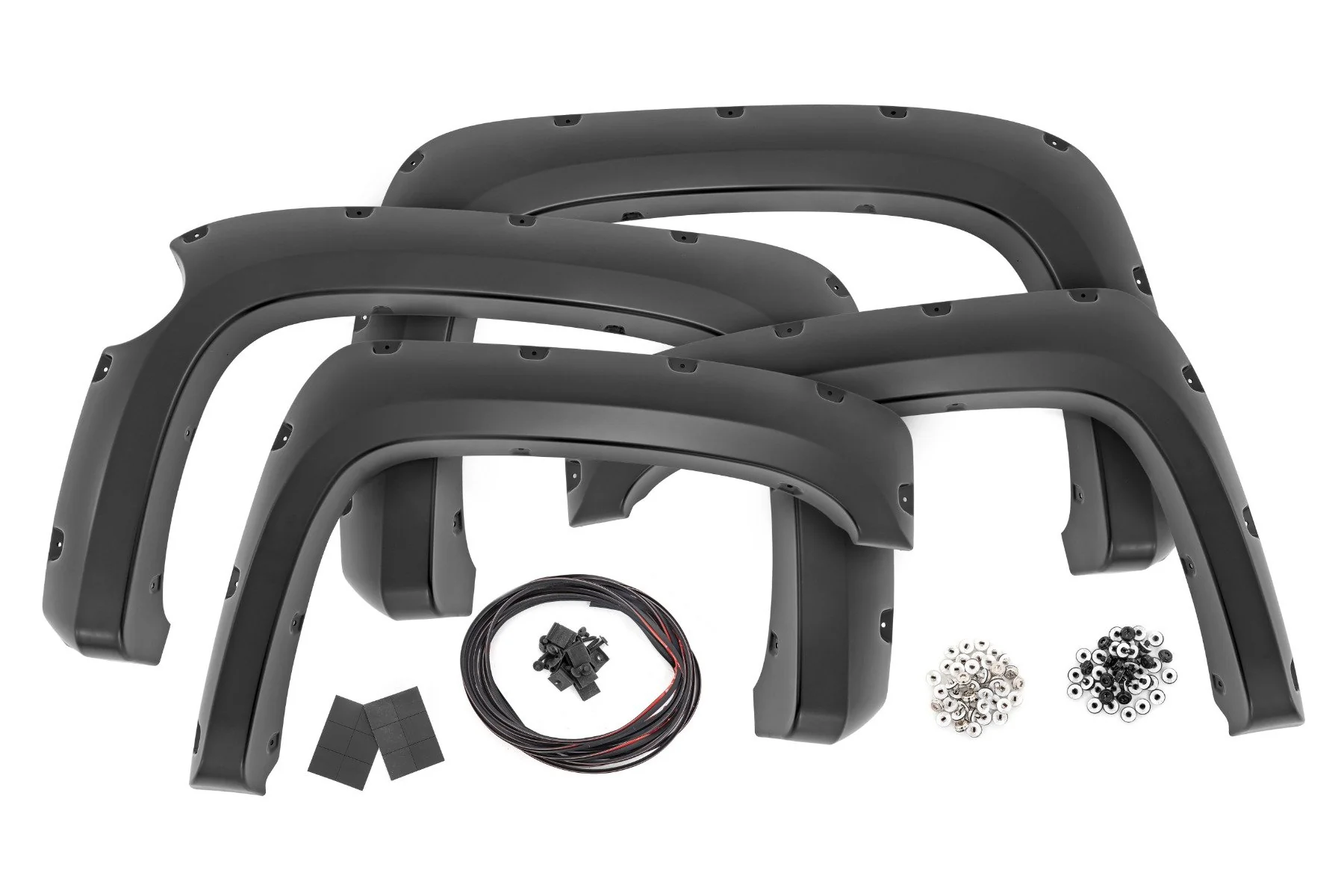 Pocket Fender Flares | 5.5 Ft Bed | Chevy Silverado 1500 | 2007-2013 | Rough Country | F-C11612A