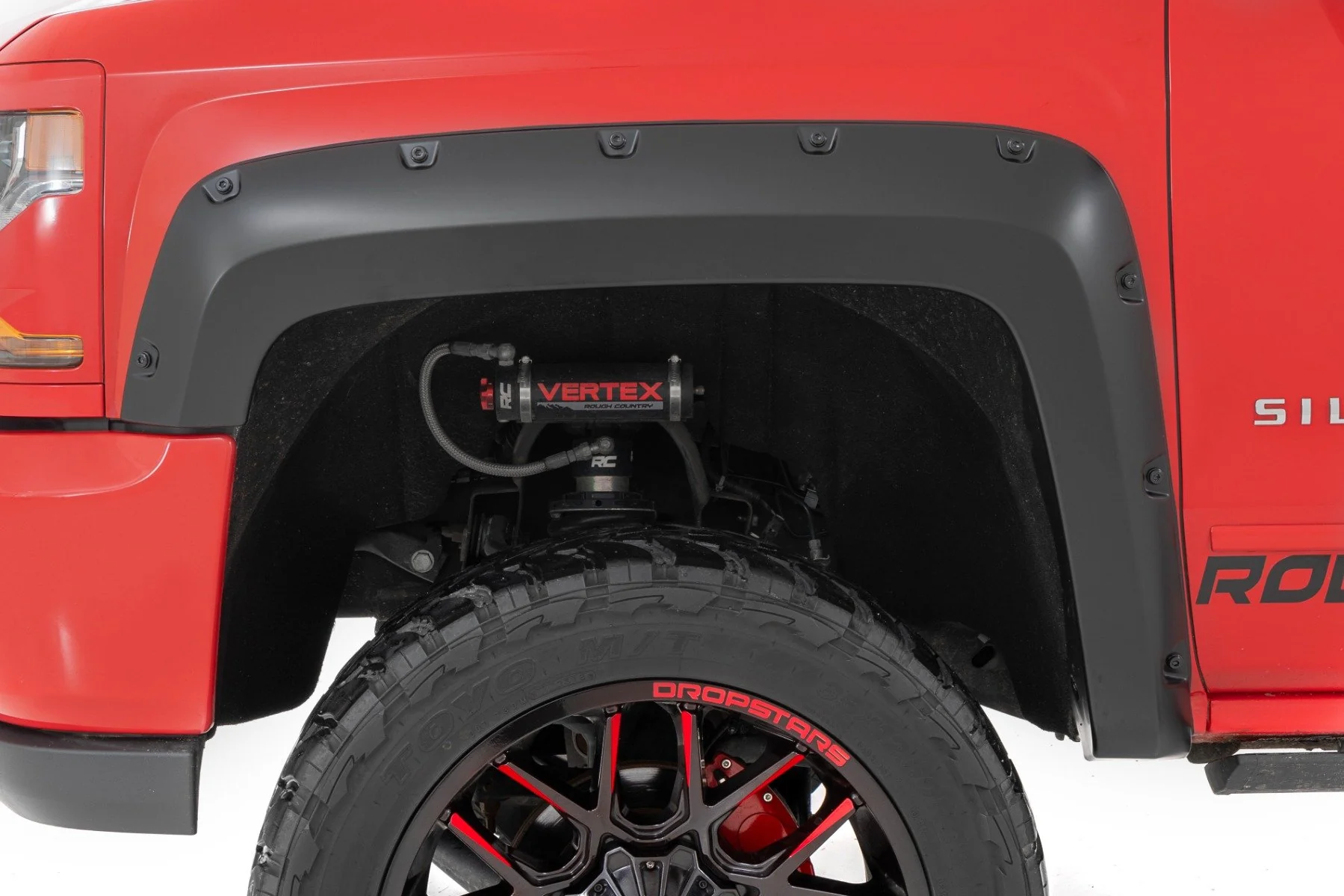 Pocket Fender Flares | 5.8 Ft Bed | Chevy Silverado 1500 | 2014-2015 | Rough Country | F-C11413A - Image 5