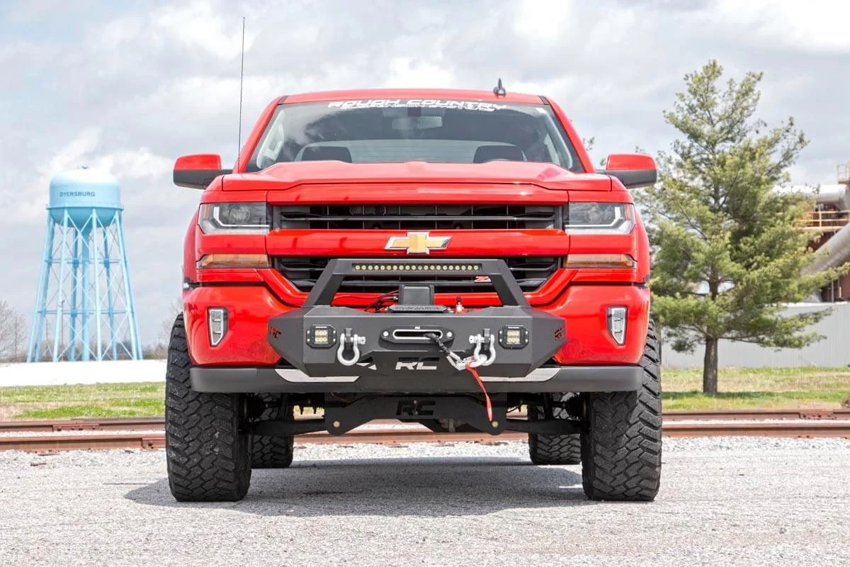 EXO Winch Mount Kit | Chevrolet Silverado 1500 2WD/4WD | 2007-2018 | Rough Country | 10761 - Image 4