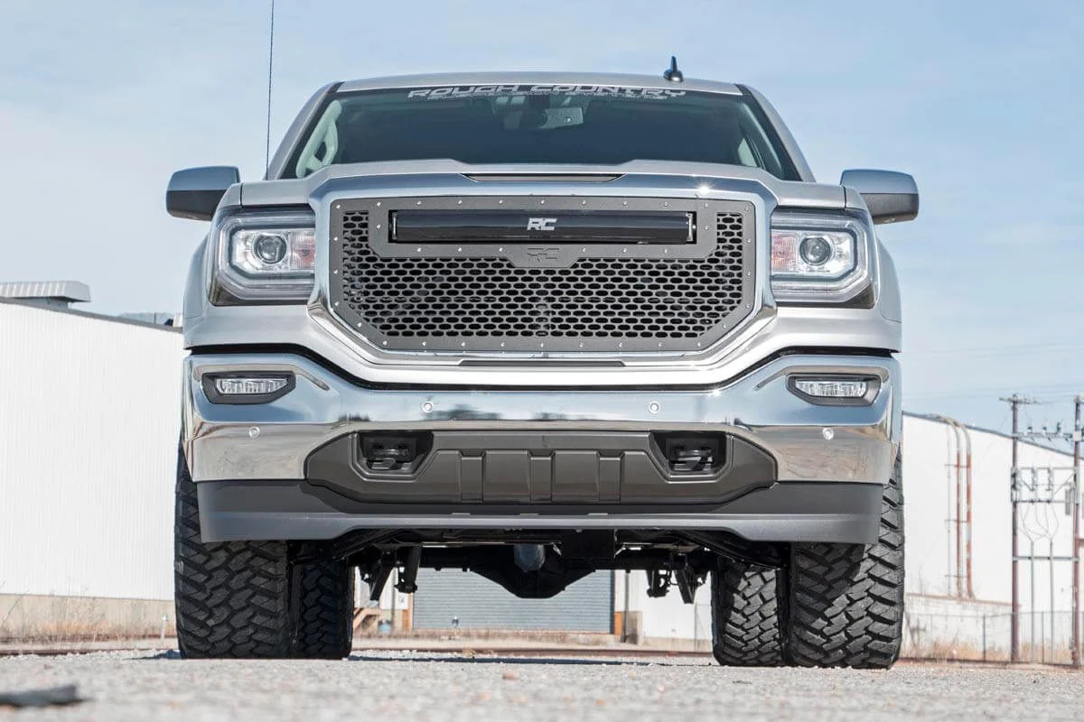 3.5 Inch Lift Kit | w/ Knuckles & N2 Struts | GMC Sierra/ Chevrolet Silverado 1500 4WD | 2014-2018 | Rough Country | 12132 - Image 2
