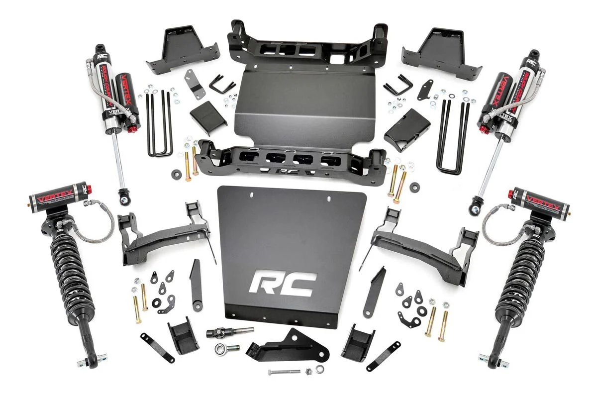 7 Inch Lift Kit | Vertex Coilovers & Shocks | GMC Sierra/ Chevrolet Silverado 1500 4WD | 2014-2016 | Rough Country | 29850