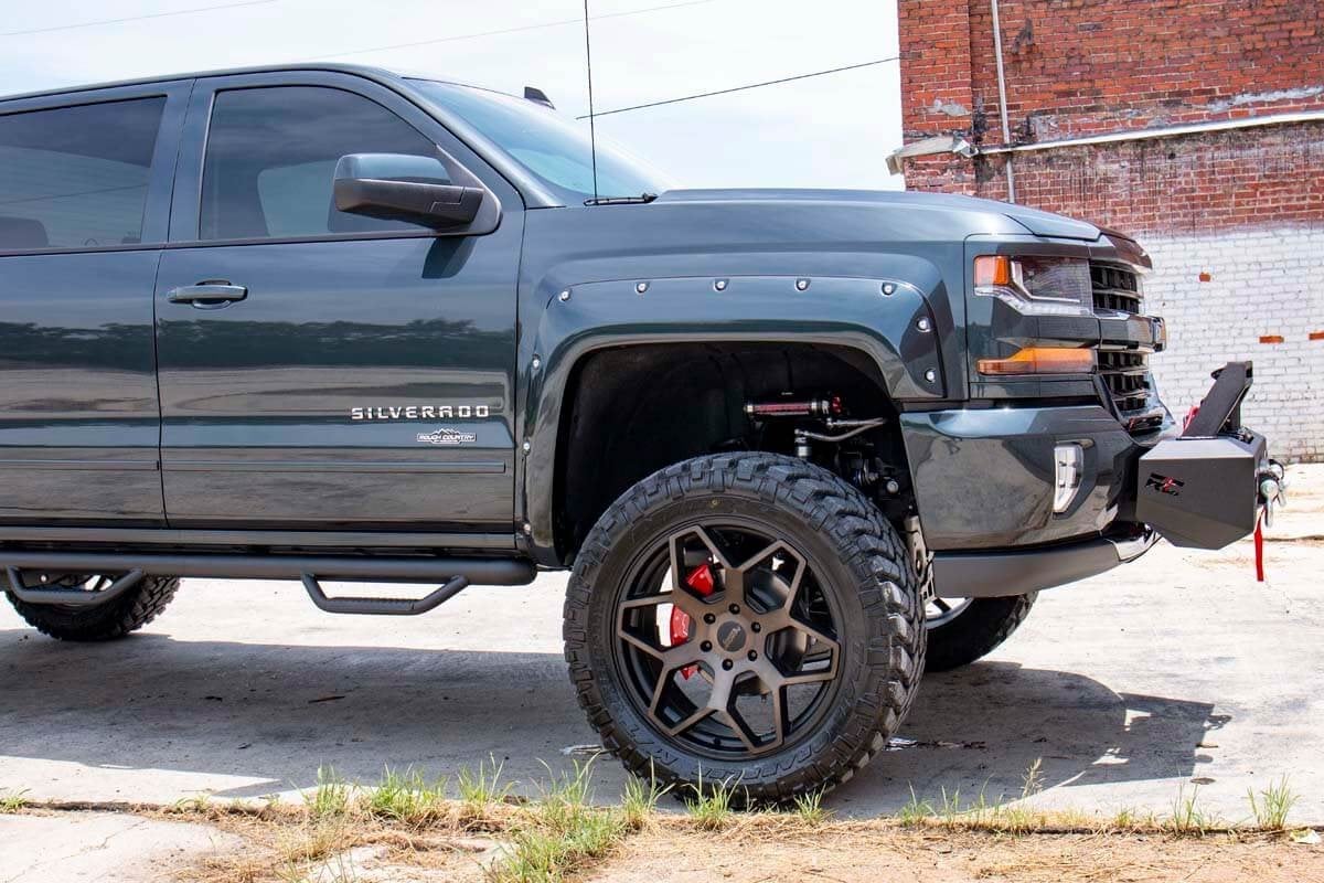 7 Inch Lift Kit | Vertex Coilovers & Shocks | GMC Sierra/ Chevrolet Silverado 1500 4WD | 2014-2016 | Rough Country | 29850 - Image 3