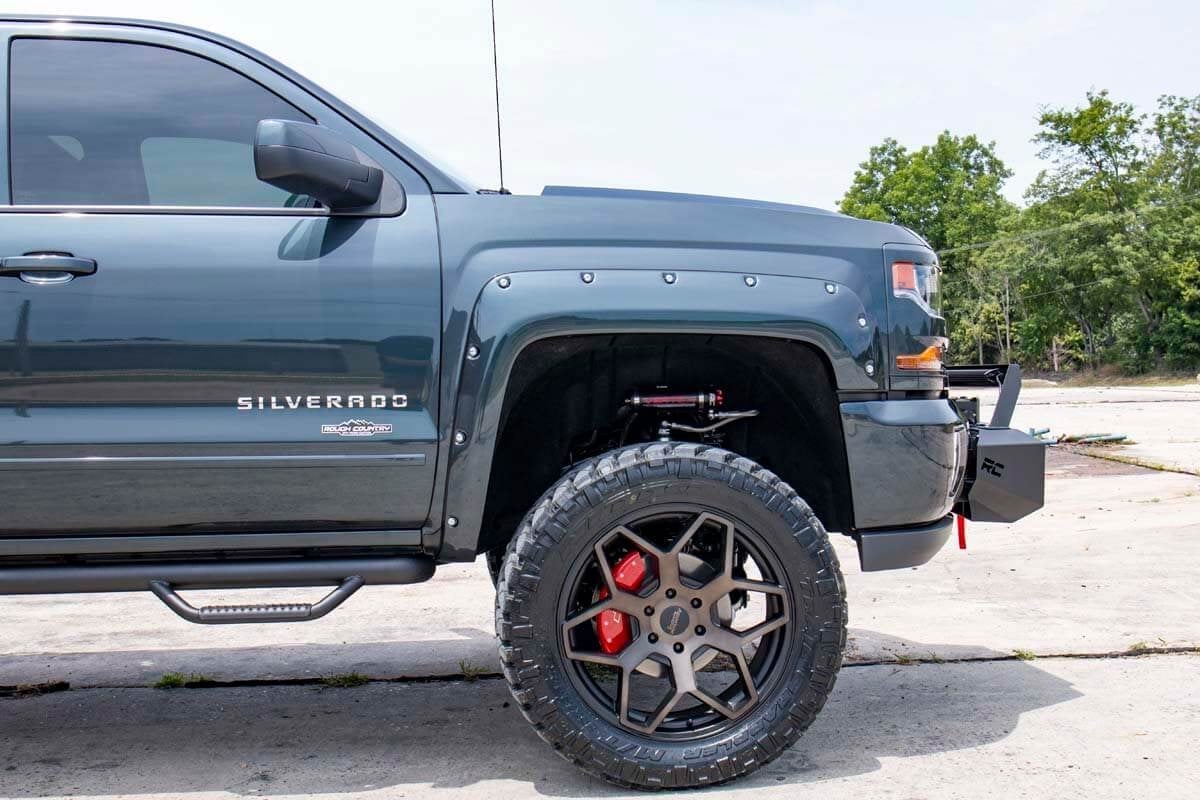 7 Inch Lift Kit | Vertex Coilovers & Shocks | GMC Sierra/ Chevrolet Silverado 1500 4WD | 2014-2016 | Rough Country | 29850 - Image 4