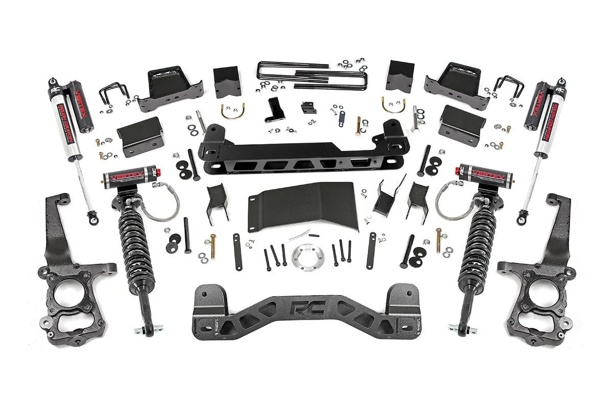 6 Inch Lift Kit | Coilovers & Shocks | Ford F150 4WD| 2015-2020 | Rough Country | 55750