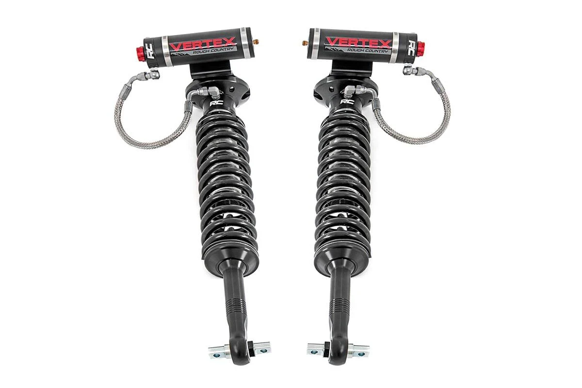 Vertex 2.5 Adj Front Shocks | 5.5-6.5" | Ford F150 4WD | 2014-2022 | Rough Country | 689004