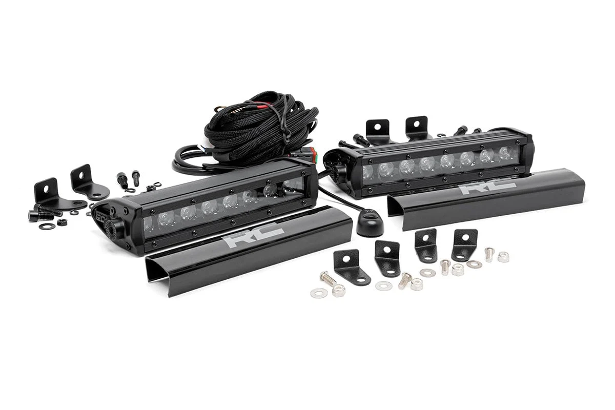 LED Light | Grille Mount | 8" LED w/ Brackets | Ford F-250/F-350 Super Duty Lariat 2WD/4WD | 2017 | Rough Country | 70697
