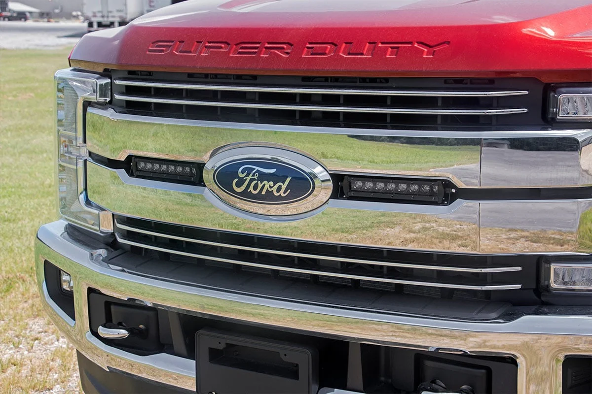 LED Light | Grille Mount | 8" LED w/ Brackets | Ford F-250/F-350 Super Duty Lariat 2WD/4WD | 2017 | Rough Country | 70697 - Image 2
