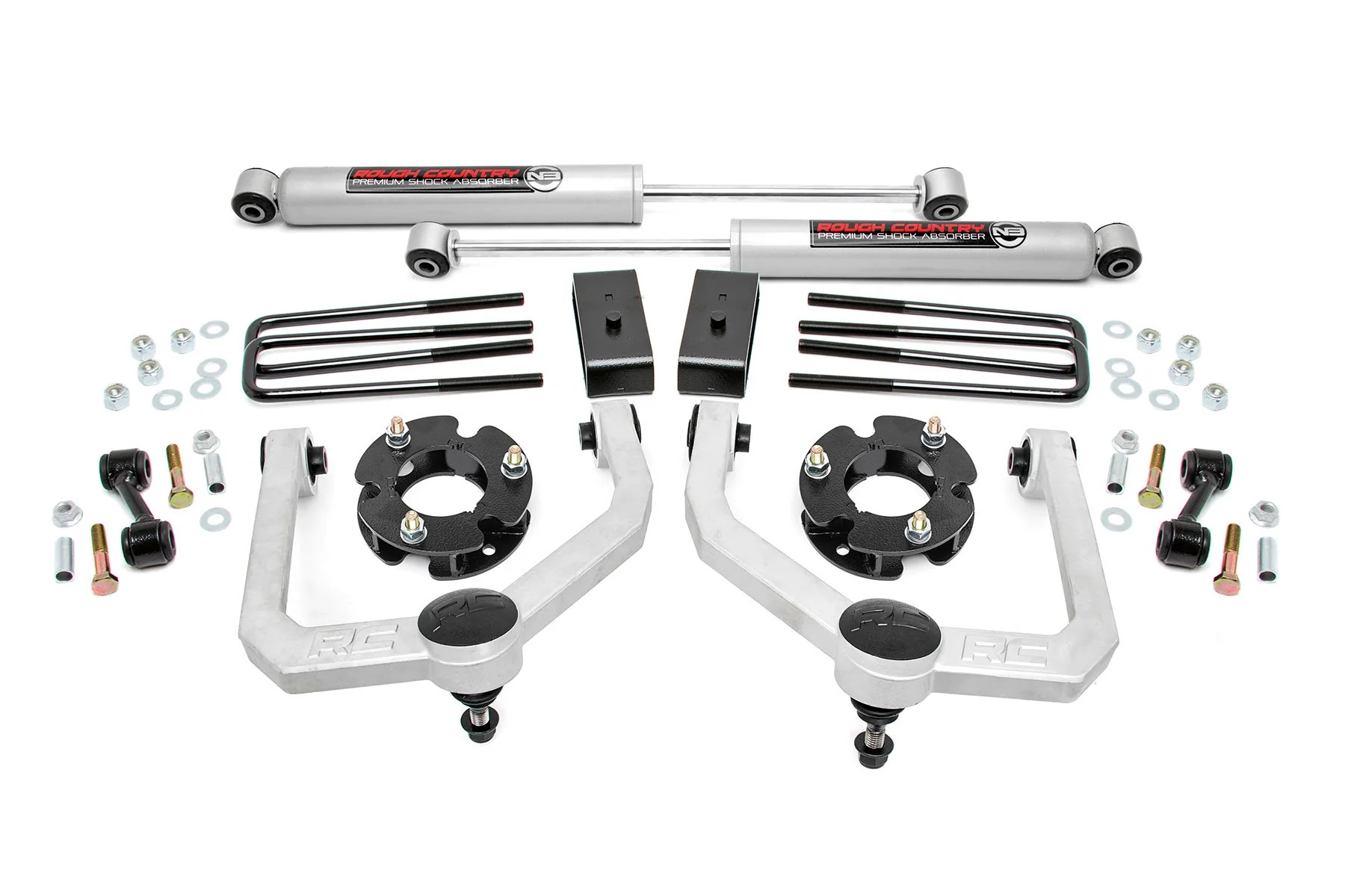 3 Inch Lift Kit | N3 Shocks | Nissan Titan 2WD/4WD | 2004-2021 | Rough Country | 83430