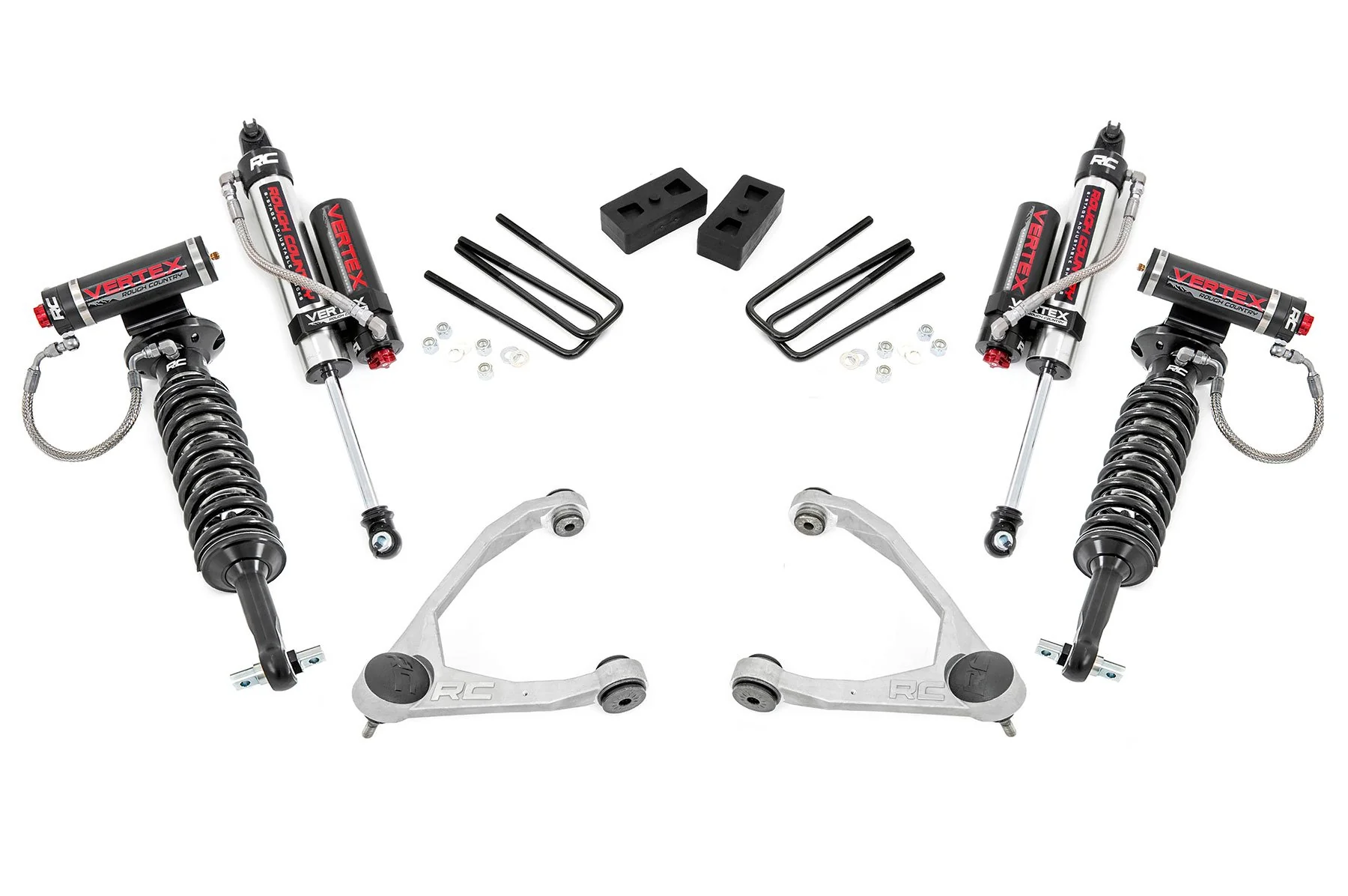 3.5" Lift Kit | Forged UCA | Cast Steel | Vertex | Chevrolet Silverado/GMC Sierra 1500 | 2007-2013 | Rough Country | 19850