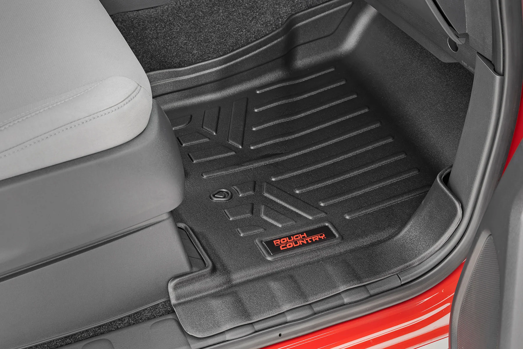 Floor Mats | FR & RR | Crew Cab | Nissan Frontier 2WD/4WD | 2008-2021 | Rough Country | M-80513 - Image 5